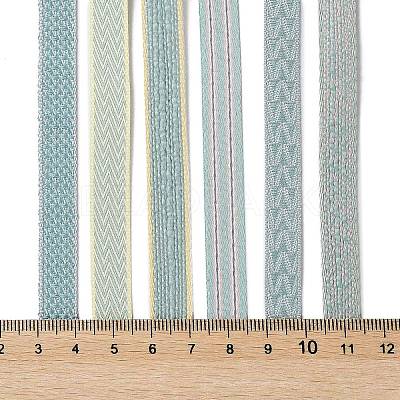 18 Yards 6 Styles Polyester Ribbon SRIB-Q022-F05-1