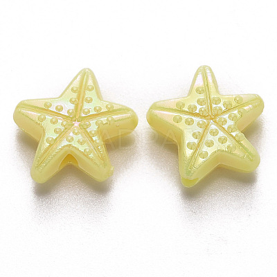 Opaque Acrylic Beads X-SACR-R250-06-1