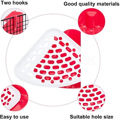 Plastic Small Animal Triangle Toilet Trainer Corner AJEW-GA0001-34A-1