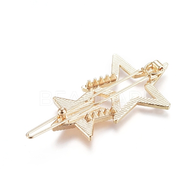Zinc Alloy Hair Clip Findings PALLOY-E564-58G-1