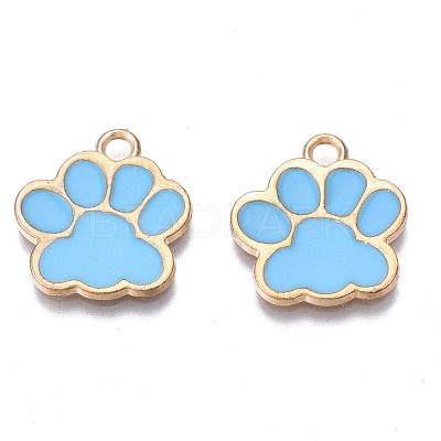Alloy Enamel Pendants ENAM-T016-22LG-E-RS-1