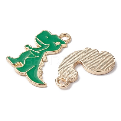 10Pcs 10 Styles Alloy Enamel Pendants ENAM-YW0003-25-1