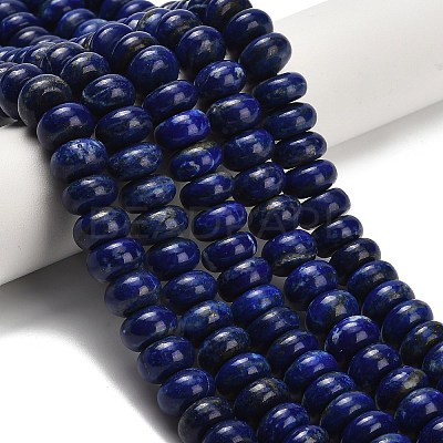 Natural Lapis Lazuli Beads Strands G-H329-B02-6x10mm-1