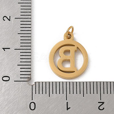 304 Stainless Steel Charms
with Jump Ring STAS-R001-02G-B-1