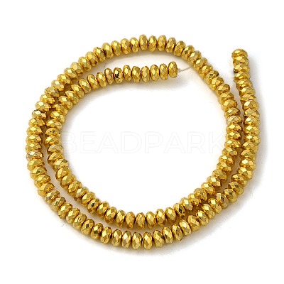 Electroplate Non-magnetic Synthetic Hematite Beads Strands G-L485-06D-G-1