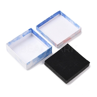 Gradient Color Square Cardboard Jewelry Boxes CBOX-A010-01B-03-1