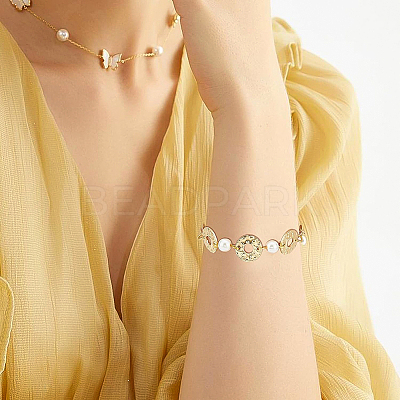 24Pcs Eco-Friendly Brass Connector Charms KK-BC0008-19-1
