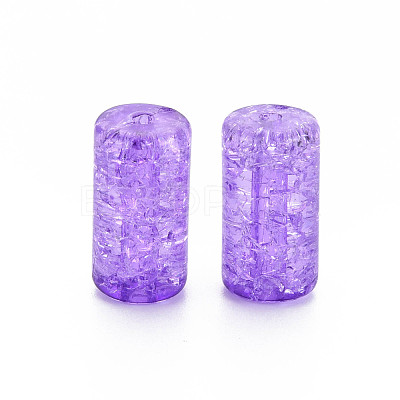 Transparent Crackle Acrylic Beads CACR-S010-02-1