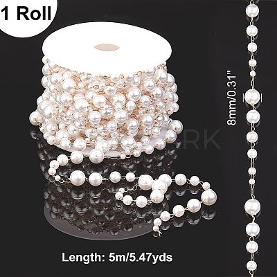 Handmade ABS Pearl Beaded Chains CHC-CA0001-10-1