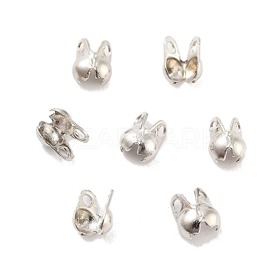 Rack Plating Brass Bead Tips KK-P274-02A-P-1
