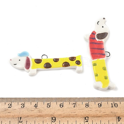 Handmade Porcelain Big Pendants PORC-I030-01-1