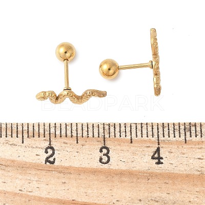 304 Stainless Steel Stud Earrings for Women EJEW-E603-02G-1