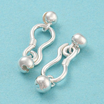 925 Sterling Silver S-Hook Clasps STER-Q191-07B-S-1