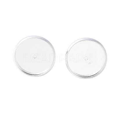 Brass Ear Studs Settings IFIN-Q005-S-NF-1