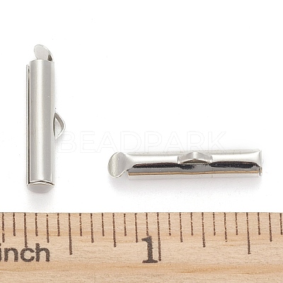 Iron Slide On End Clasp Tubes X-IFIN-R212-2.0cm-P-1