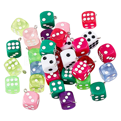 36Pcs Epoxy Resin Pendants FIND-DC0006-46-1