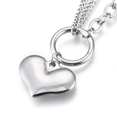 Tarnish Resistant 304 Stainless Steel Charm Bracelets BJEW-K219-02P-1