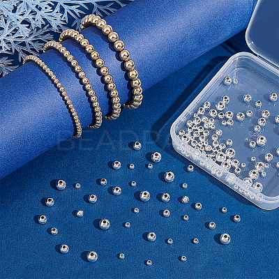 280Pcs 8 Style Brass Beads KK-PH0004-74-1
