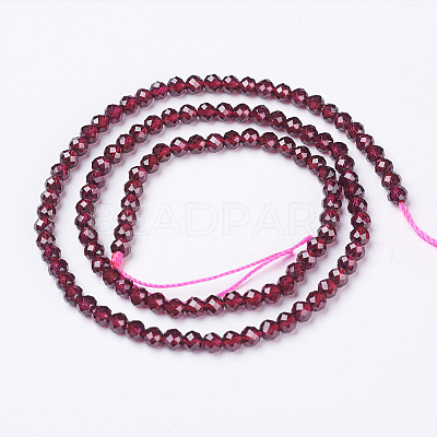 Natural Garnet Beads Strands G-D167-B-3mm-1