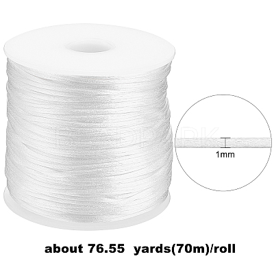 Nylon Satin Rattail Cords NWIR-SC0001-01B-1