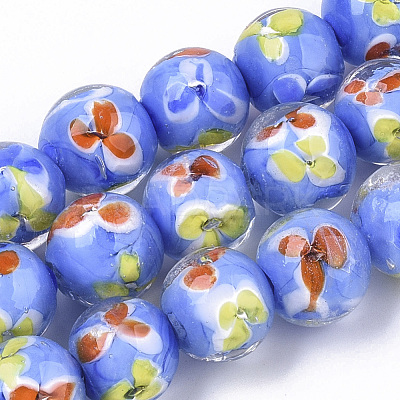Handmade Lampwork Beads Strands LAMP-T007-03C-1