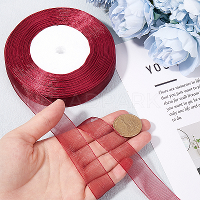 Polyester Organza Ribbons SRIB-WH20020-006A-1