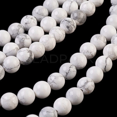 Natural Howlite Beads Strands TURQ-G090-8mm-1