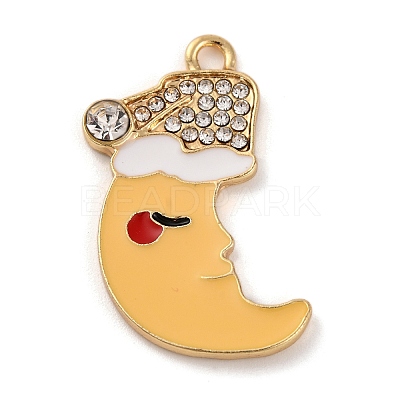 Alloy Enamel Pendants ENAM-M009-01C-G-1