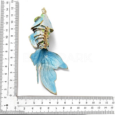 Brass Cloisonne Pendants KK-P251-A06-G-1
