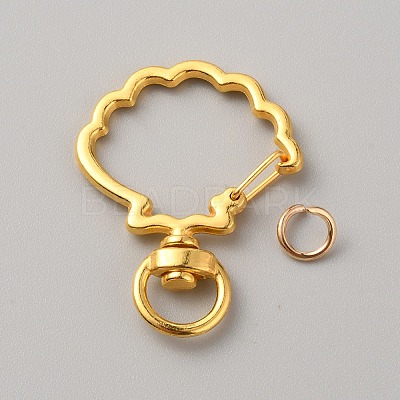 Alloy Swivel Clasps PALLOY-WH0104-16D-G-1