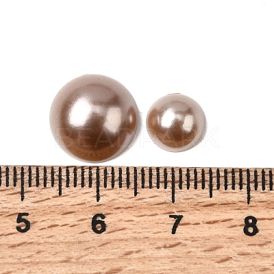 1Box ABS Plastic Imitation Pearl Dome Cabochons SACR-X0002-49-B-1