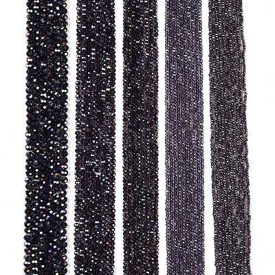 Electroplate Glass Beads Strands EGLA-A044-T3mm-B15-1