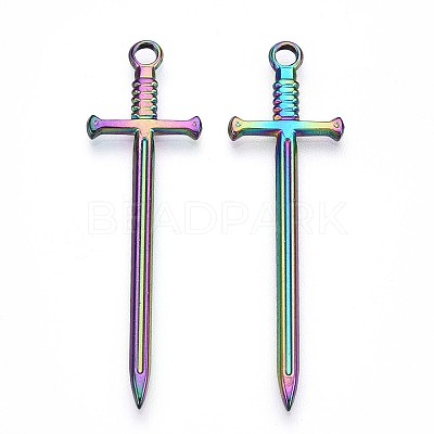 304 Stainless Steel Pendants STAS-N098-135M-1