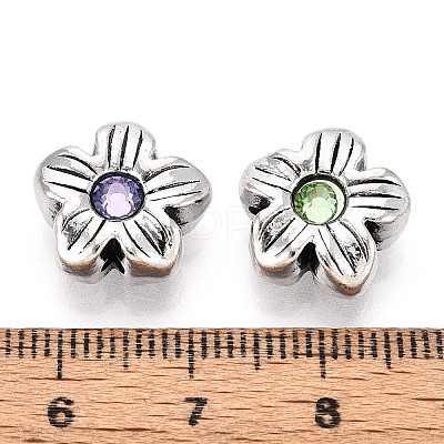 Tibetan Style Alloy Beads TIBE-N013-27AS-1