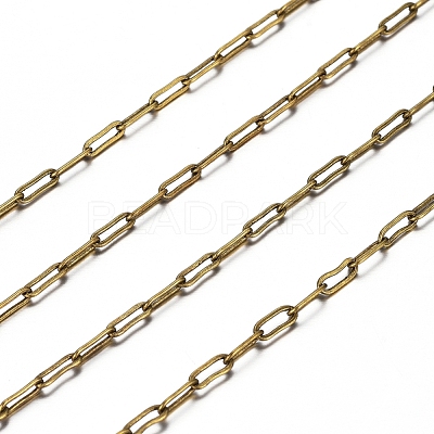 Brass Paperclip Chains CHC-S008-001C-AB-1