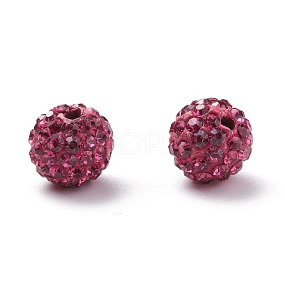 Pave Disco Ball Beads X-RB-A130-10mm-16-1