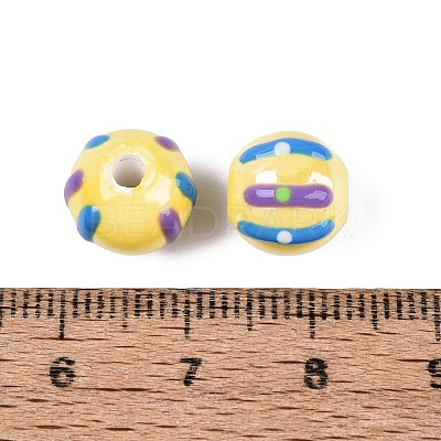Handmade Porcelain Ceramic Beads PORC-Q005-03F-1