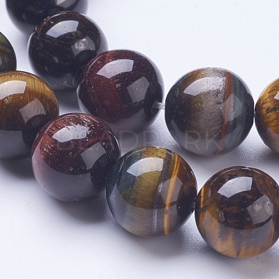 Natural Tiger Eye Beads Strands G-D855-07-12mm-1