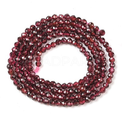 Natural Garnet Beads Strands G-F619-17A-2mm-1