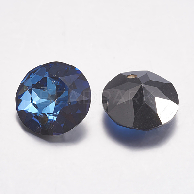 Faceted Glass Rhinestone Charms RGLA-F051-10mm-001BB-1