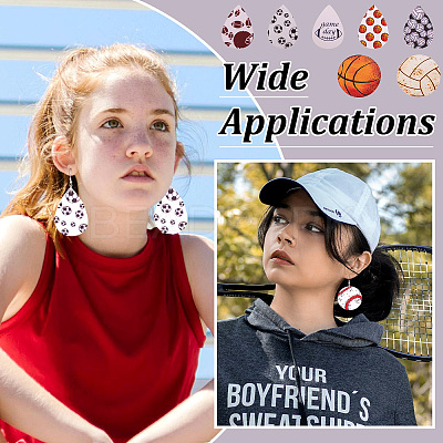 DIY Sport Style Earring Making Kit DIY-TA0006-46-1