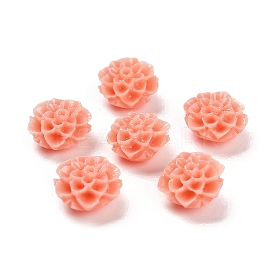 Synthetic Coral 3D Flower Rose Beads CORA-L046-A02-1