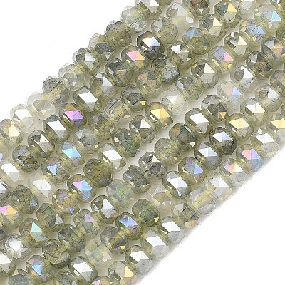 Imitation Jade Glass Beads Strands EGLA-F167-03A-08-1
