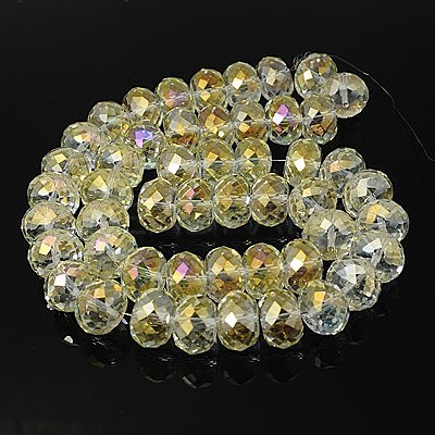 Electorplated Glass Beads EGLA-E005-01-1