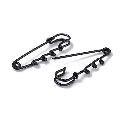 Ion Plating(IP) 304 Stainless Steel Safety Pins Brooch Findings STAS-I673-06EB-1