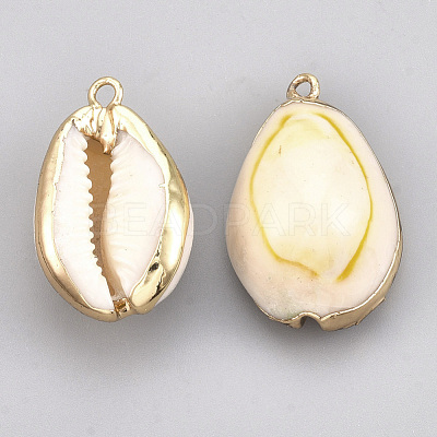 Cowrie Shell Pendants SSHEL-S258-01B-1