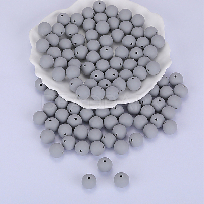 Round Silicone Focal Beads SI-JX0046A-99-1