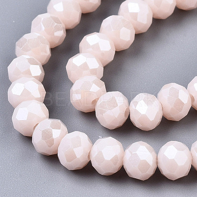 Electroplate Glass Beads Strands EGLA-A034-P2mm-A08-1