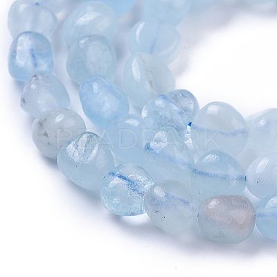 Natural Aquamarine Beads Strands G-P433-06B-01-1