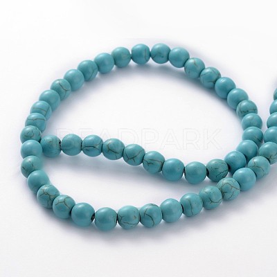 Synthetic Turquoise Beads Strands TURQ-S192-14mm-2-1